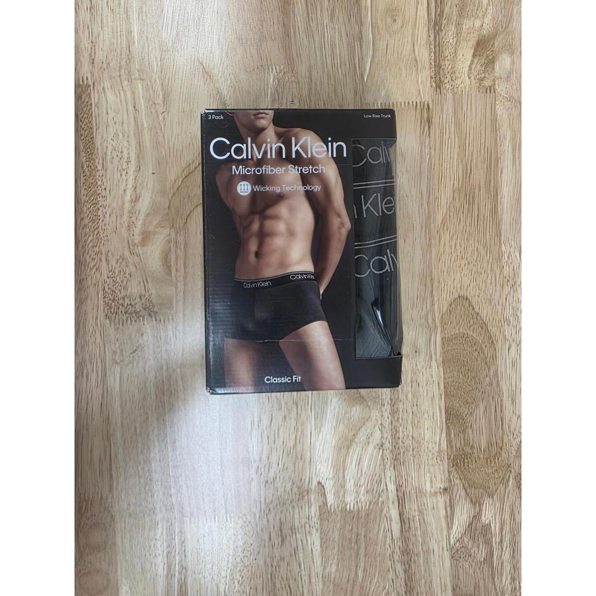 Calvin Klein Microfiber Stretch Multipack Low Rise Trunks S
